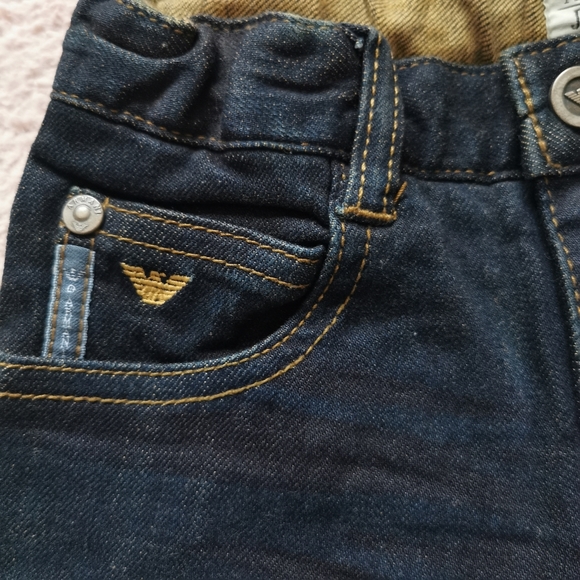 Armani junior jeans with. Front and back embellished logo 4A - Picture 4 of 13